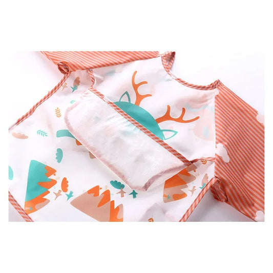 Long Sleeve Bib With Pocket For Baby Toddler