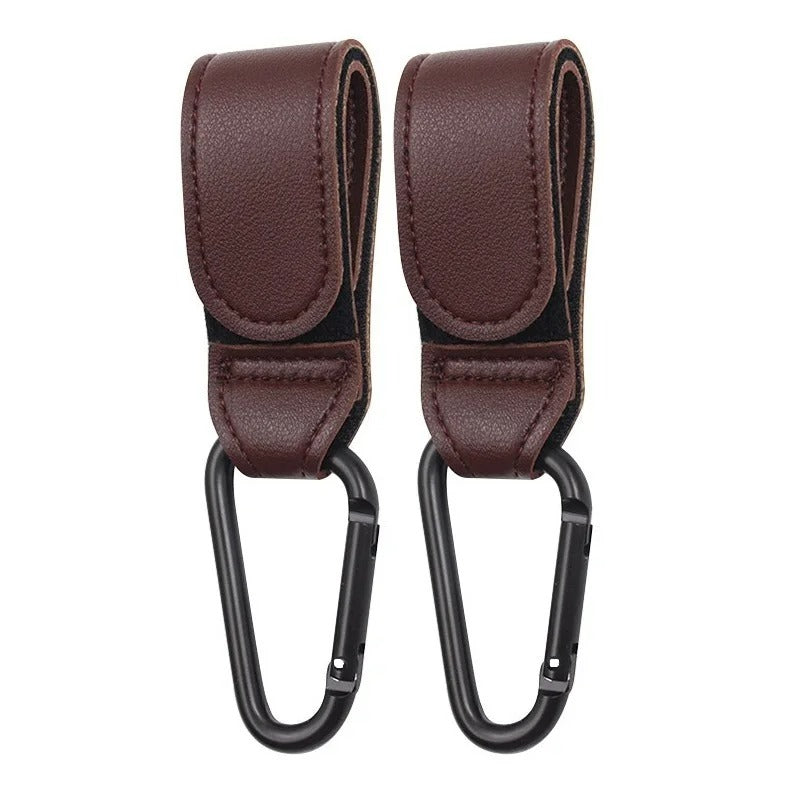 Leather Baby Stroller Hooks