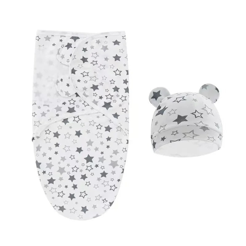 Baby Swaddle Wrap With Hat
